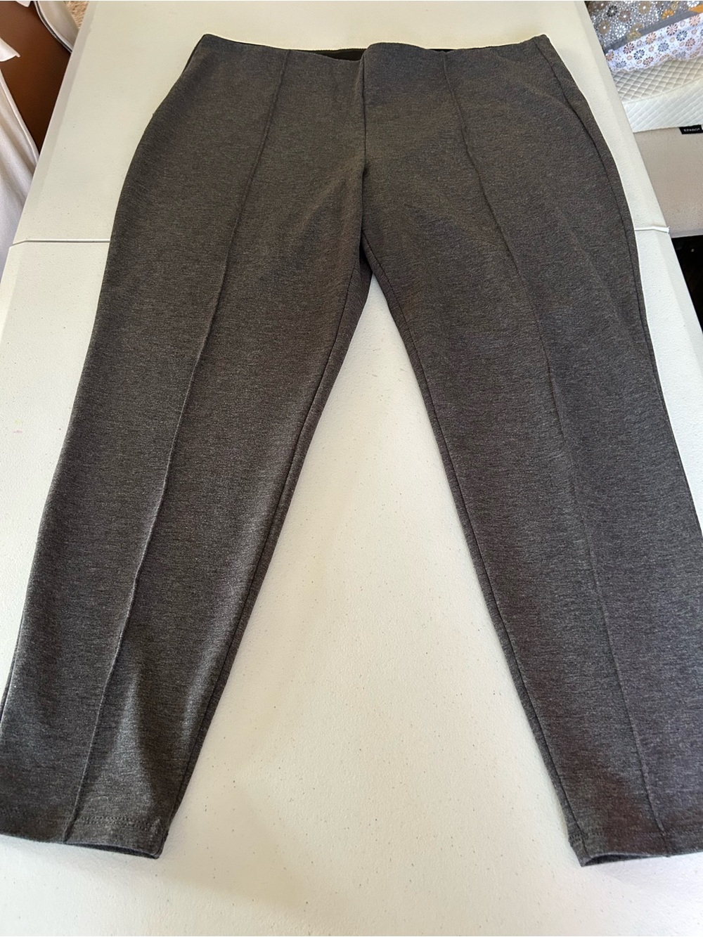 Worthington Gray Ponte Tailored Ankle Pants
